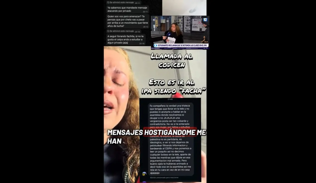 Foto sobre “Me dicen facha”: estudiante del IPA denunció hostigamiento tras oponerse a medidas del gremio