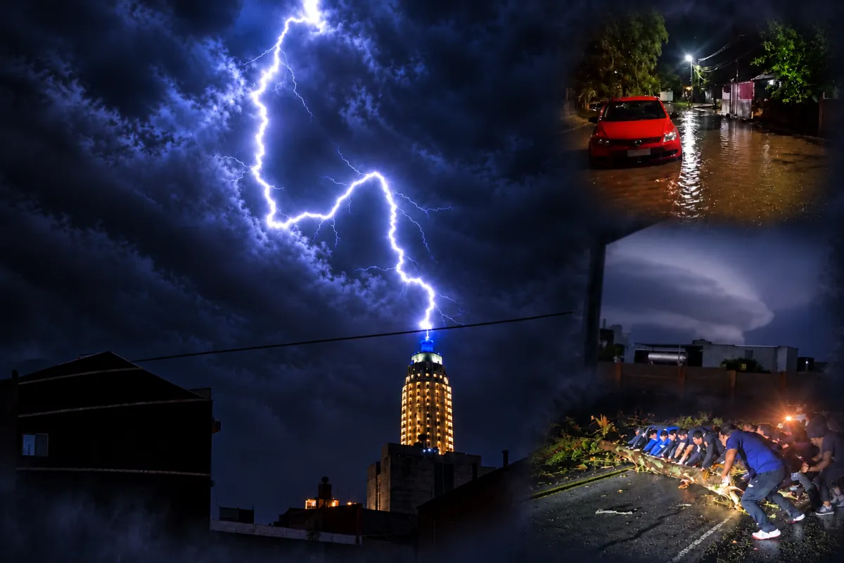 Foto sobre El temporal golpeó Salto y Paysandú: lluvias intensas, fuertes vientos y barrios anegados