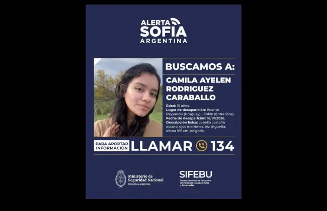 Foto sobre Alerta amber confirmó el vehículo que viaja camila y se maneja la posibilidad de que se encuentre en argentina