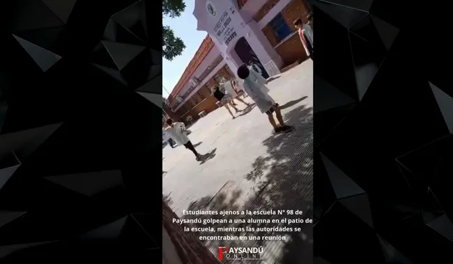 Foto sobre Ultimo minuto: difunden video de la brutal agresión en la Escuela Nº 98 de Paysandú y crece la preocupación entre las familias